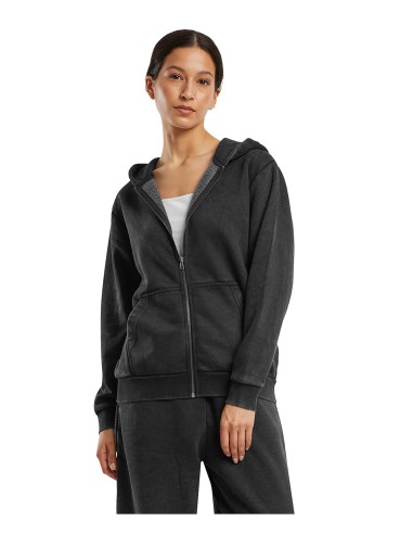 BUI-BY299-Ladies Vintage Heavy Zip Hoody